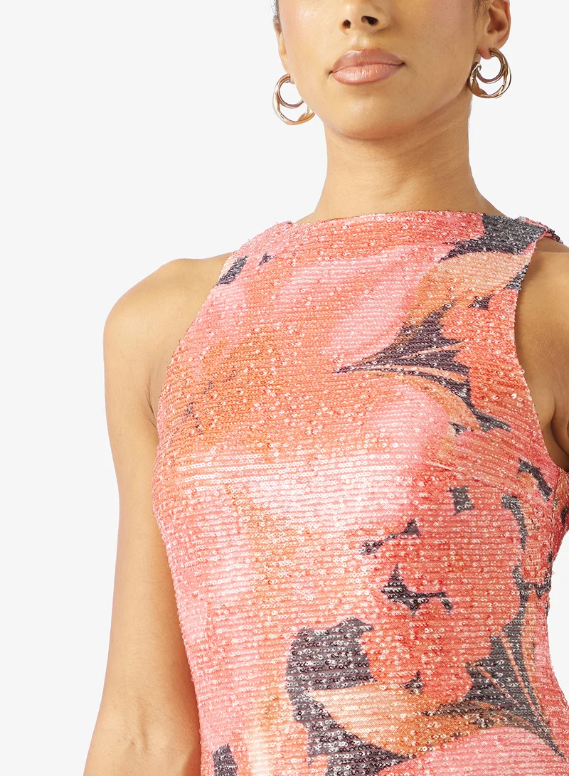 PRETTY LAVISH Lilou Sequin Maxi Dress