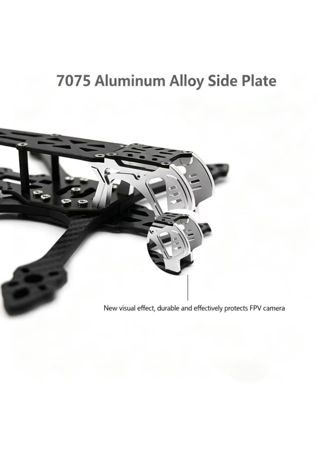MARK5 5-inch FPV Drone Carbon Fiber Frame with 7075 Aluminum Side Plate - Image 2