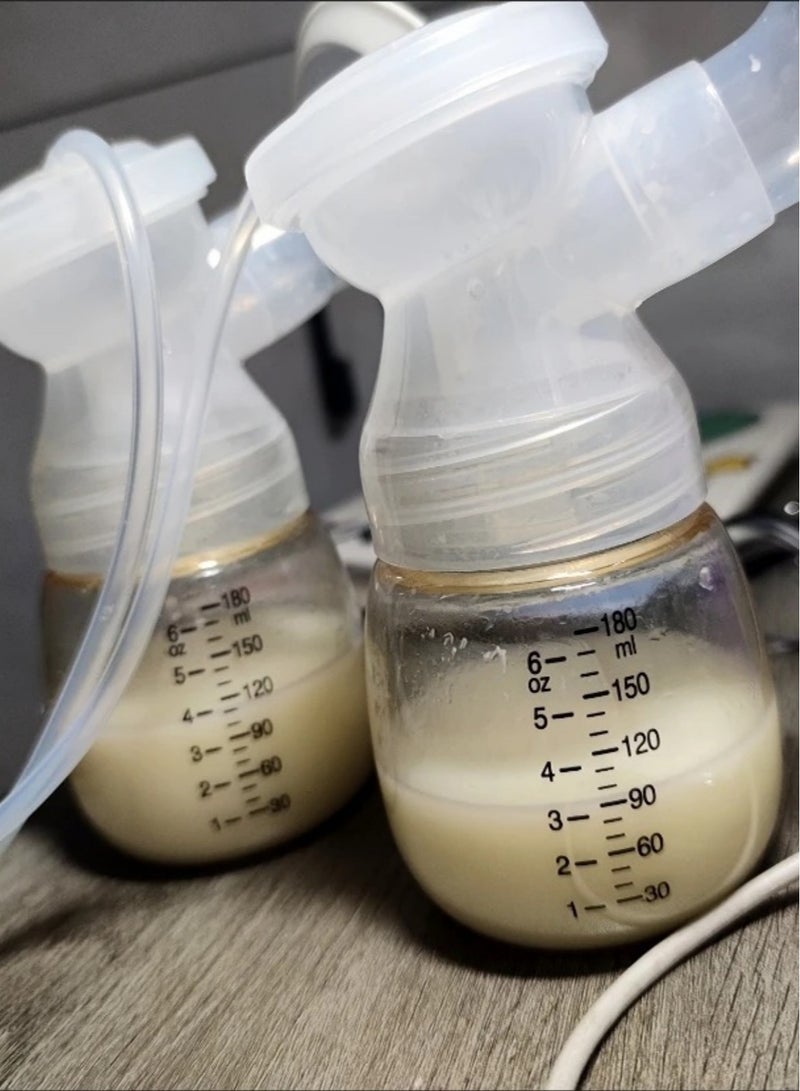 أنريكا مضخة ثدي كهربائية مزدوجة مع ميزان حرارة ووظيفة إرضاع يمكن ارتداؤها بدون استخدام اليدين مضخة ثدي كهربائية أوتوماتيكية للرضاعة الطبيعية - Image 2