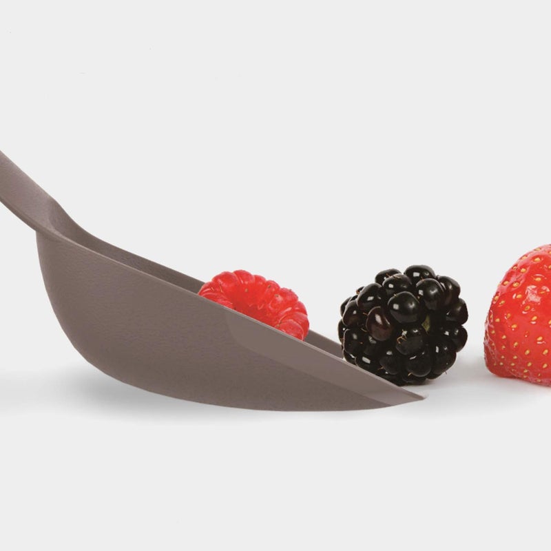 Trudeau Slotted Spoon BlueberryGrey - Image 4