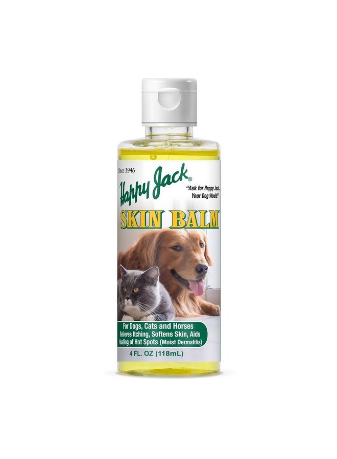Happy Jack Skin Balm Hot Spot & Itchy Skin Relief for Dogs, Cats & Horses (4 oz), Softens Skin, Aids Healing of Hot Spots, Fast Relief to Intense Itching, Scratching & Gnawing - Image 1