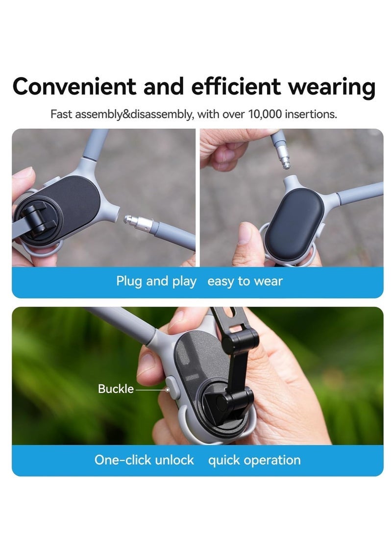 TELESIN Magnetic Neck Phone Holder – Hands-Free POV and Vlog Selfie Mount with Quick-Release Design, Adjustable Multi-Angle Stand for iPhone and Android Phones – Strong Magnetic Phone Stand Ideal for Video Recording, Content Creation, and Light Sports Activities - Image 4