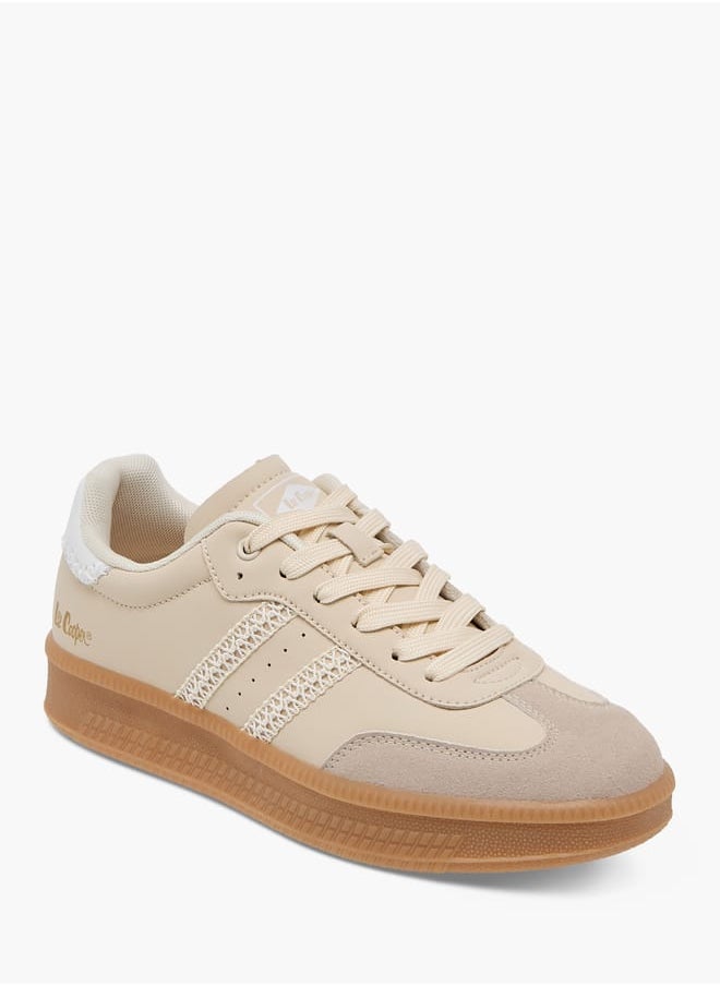 Lee Cooper - Women's Panelled Sneakers with Lace-Up Closure - Image 1
