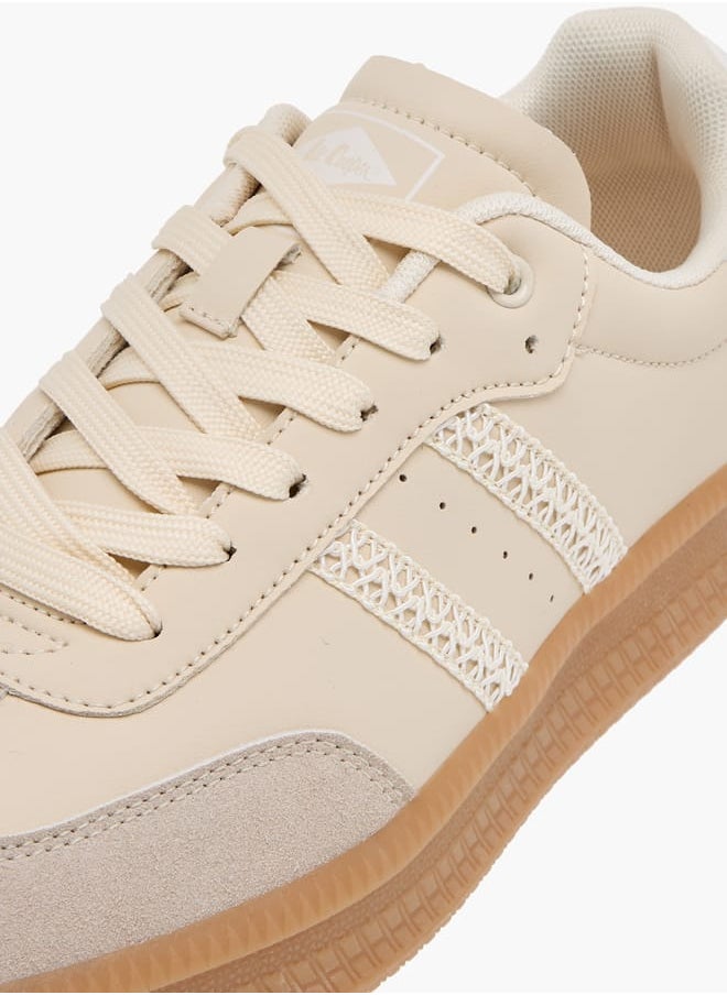 Lee Cooper - Women's Panelled Sneakers with Lace-Up Closure - Image 1