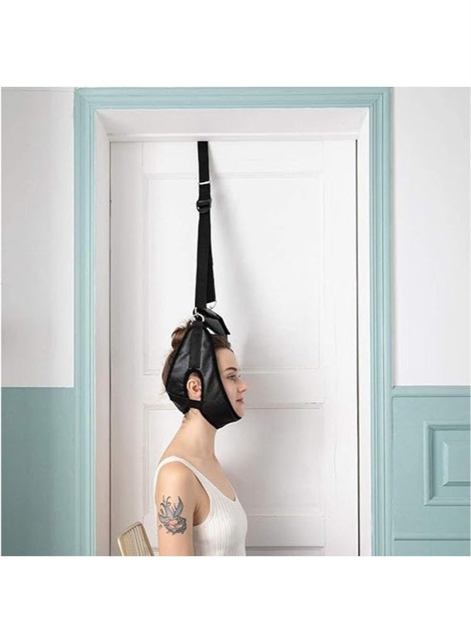 general Neck Stretcher Cervical Traction Device for Neck Pain Relief Portable Cervical Traction Over Door for Neck Decompression Neck Hammock for Home - Image 2