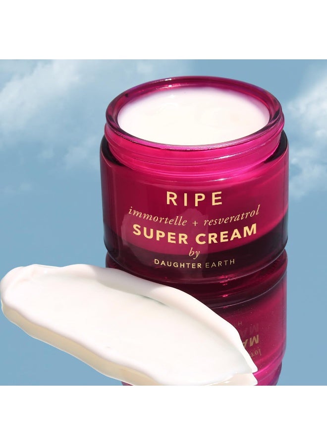 Ripe Super Cream Moisturiser Immortelle + Resveratrol For Menopause Hormonal Skin & Estrogen Free With Peptides, Ceramides & Red Clover | Targets Firmness, Lines & Wrinkles - 50 ml - Image 2