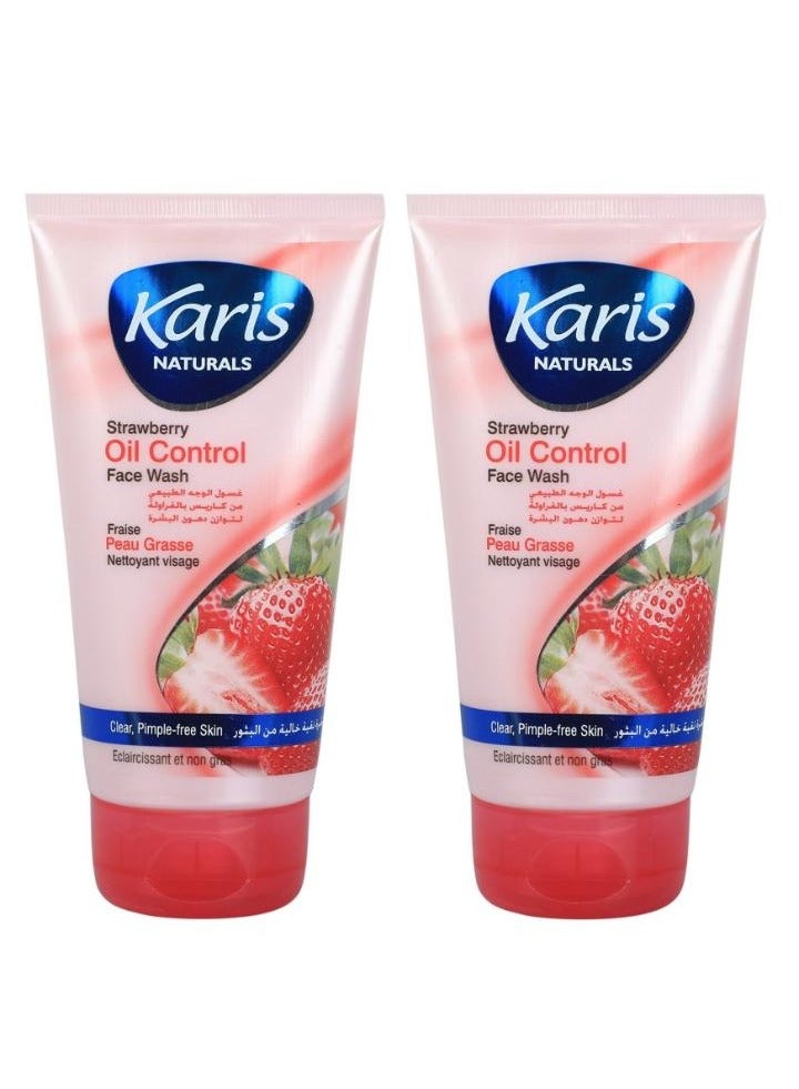 KARIS 2Pcs Karis Strawberry Oil Control Face Wash  150 Ml - Image 1