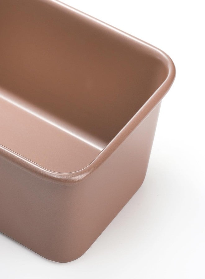 Elsjoy 4 Pack Non-Stick Loaf Pan, 9.5 x 5.5 Inch Champagne Bread Loaf Pans Carbon Steel Bread Tin Set for Baking, Metal Bakeware for Bread, Meatloaf, Cake - Image 4