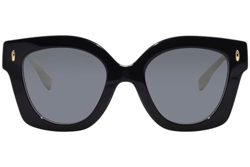 Tory Burch TY 7201U 198887 Black/Ivory Plastic Irregular Sunglasses Grey Lens - Image 2