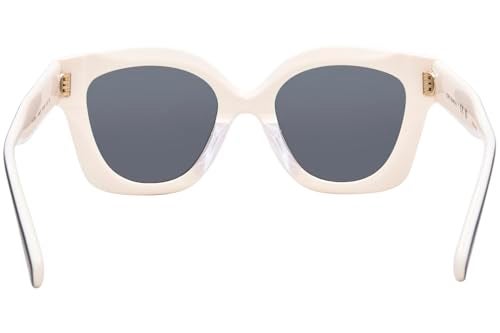 Tory Burch TY 7201U 198887 Black/Ivory Plastic Irregular Sunglasses Grey Lens - Image 4