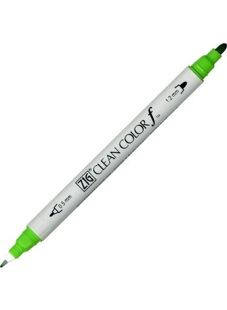 Zig Clean Color Double Felt Tip Highlighter Green Pen Tcs6000T004 