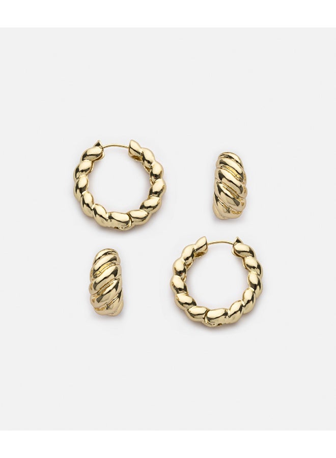 Ipekyol Textured Earrings Set  - Image 2