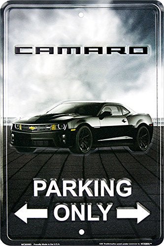 Hangtime Camaro Parking Only 8 X 12 Metal Parking Sign - Image 5