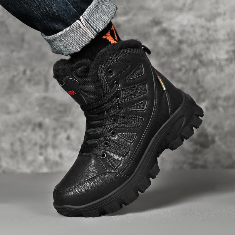Large Size Warm High-Top Short Boots Cotton Shoes Snow Boots Men'S Velvet Outdoor Military Boots Men'S Shoes - Image 5