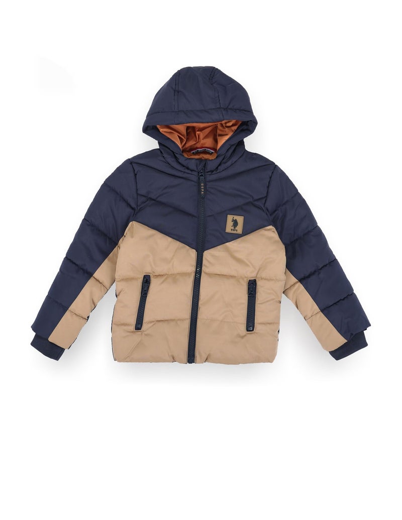 U.S. Polo Assn. Kids Regular fit Polyester Hooded Jackets (UKJCK0153_Blue_9-10Y) - Image 5