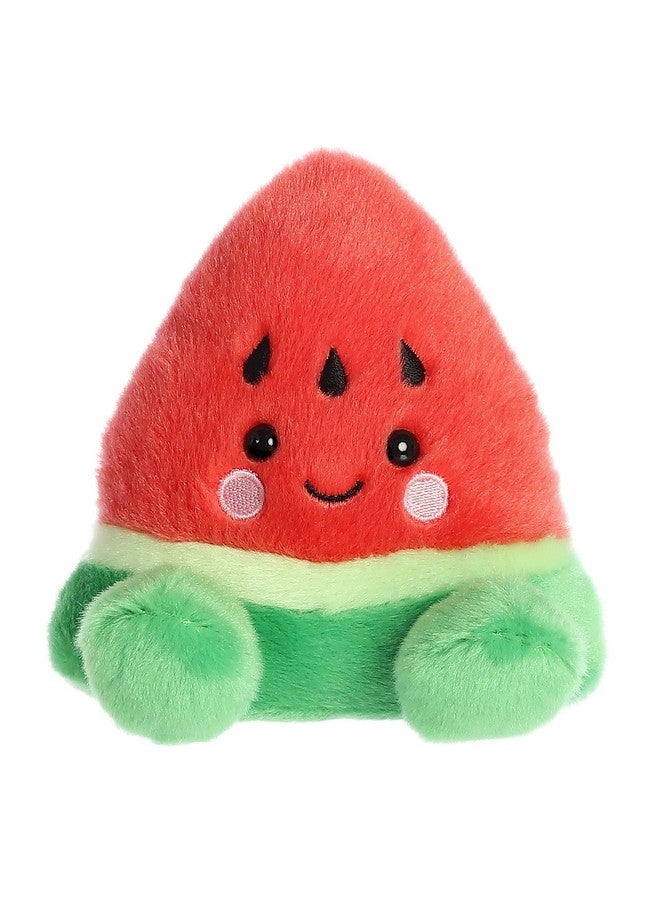 Aurora® Adorable Palm Pals™ Sandy Watermelon™ Stuffed Animal - Pocket-Sized Play - Collectable Fun - Red 5 Inches - Image 1