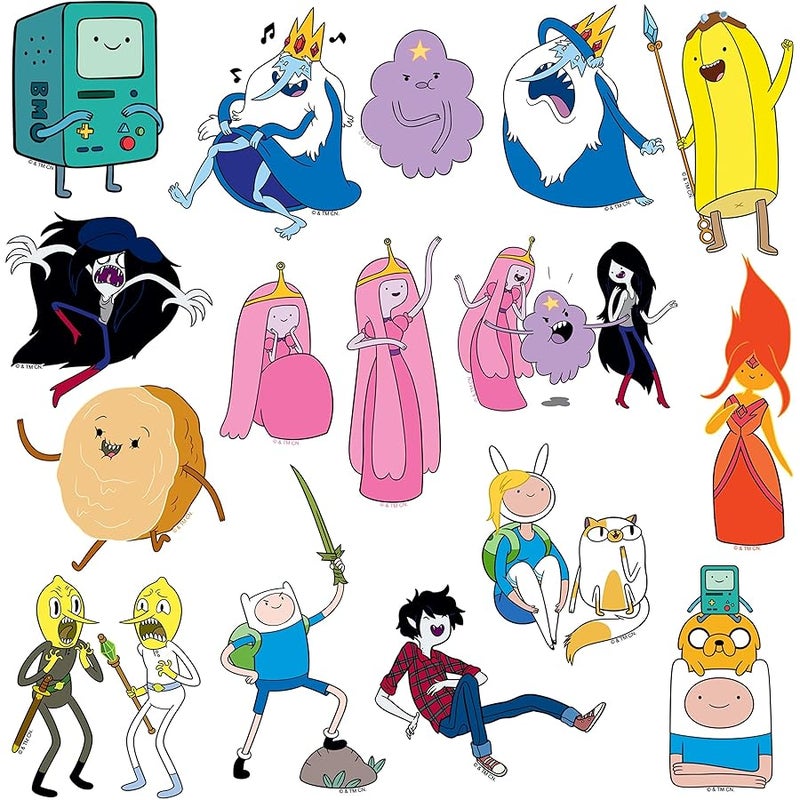 GRAPHICS & MORE Adventure TIME Characters 50ct Vinyl Large Deluxe Stickers Variety Pack - Laptop, Water Bottle, Scrapbooking, Tablet, Skateboard, Indoor/Outdoor - Set of 50 - Image 4