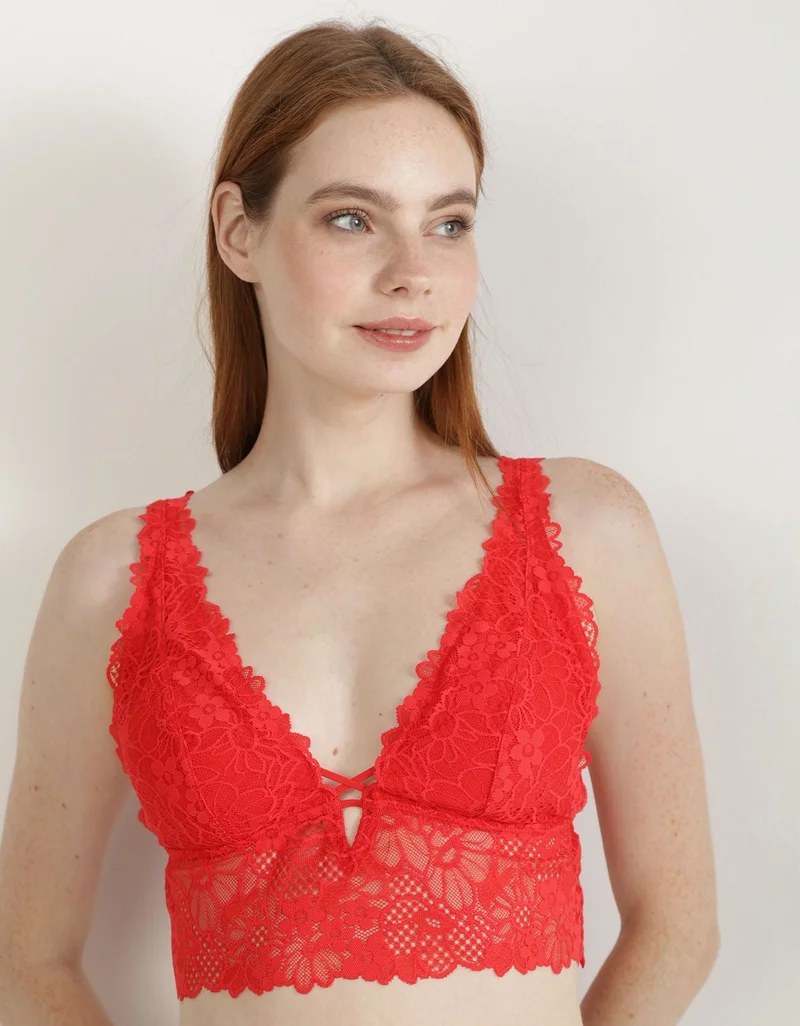 Aerie Show Off Lace Padded Bralette