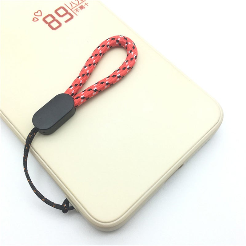 Car Key Fob Case Lanyard, Short Round Wrist Strap for USB Flash Drive, Small Flashlight Gadgets,Black - Image 5