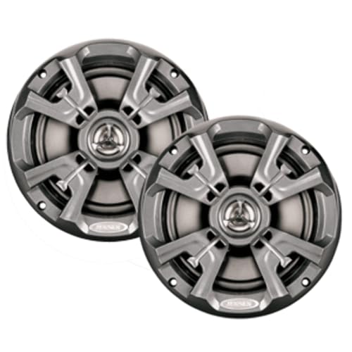 Jensen MSX60RVR Marine Speakers 6.5" Coaxial Speaker, Completely Waterproof With UV Resistant Materials To Withstand the Outdoor Elements, Sold as Pair, Graphite Gray - Image 1