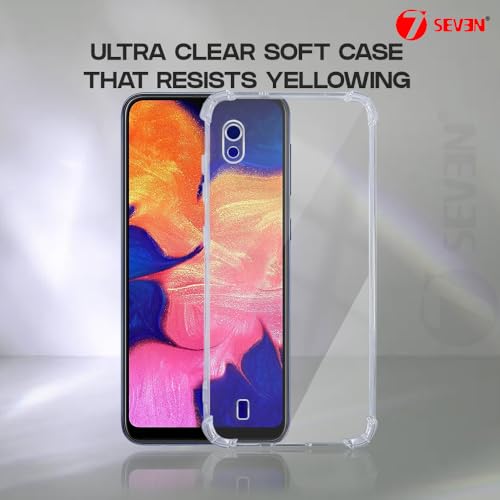 7-Seven 7SEVEN® Back Cover for Samsung Galaxy A10 4G Transparent Mobile Back Case Shock Proof Design Camera Edges Protection Crystal Clear Phone Case Silicon Soft TPU & Flexible Bumper Phone Cover - Image 5