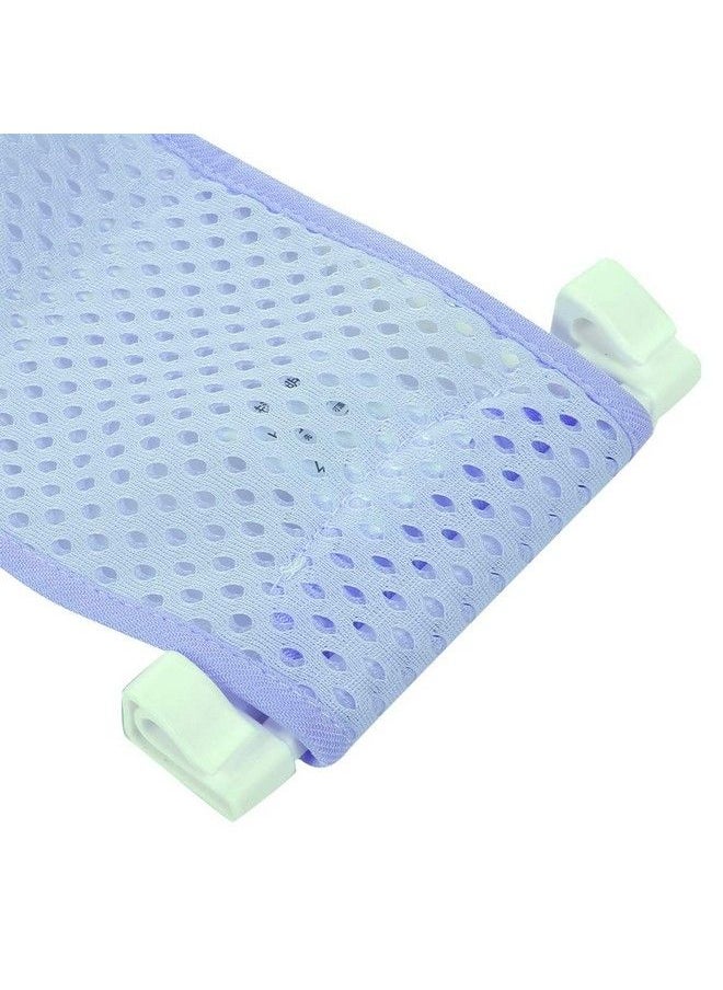 Zerodis Baby Bath Support Seatcomfort Massage Cloth Adjustable Length Infant Shower Mesh With Soft Head Cushion Nonslip Safety Net Bathtub Sling Shower Bathing Rings For Tub(Light Blue)  - Image 5
