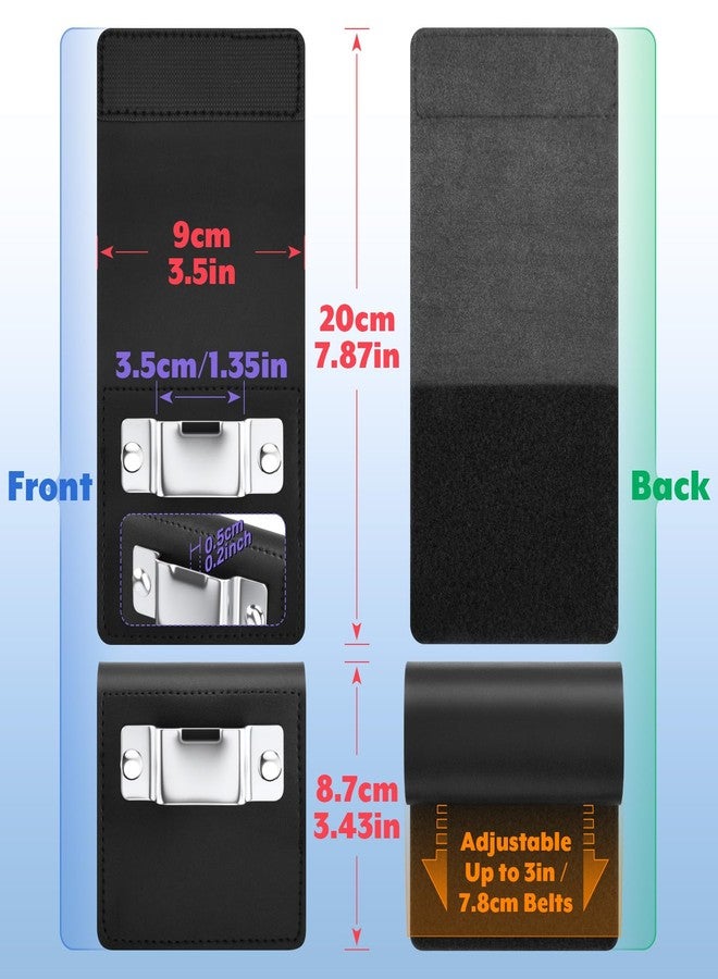 Homakover Tape Measure Holder for Belt, Heavy Duty Low-Profile Tape Measure Belt Clip for Tapes Measure, Drills, Fits up to 3" Tool Belt - Image 4