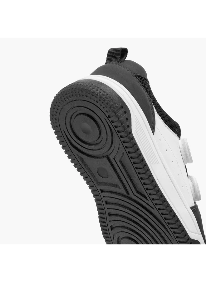 JUNIORS Boys Colourblock Sneakers with Hook and Loop Closure