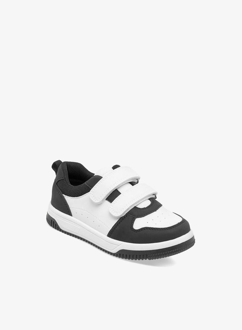 JUNIORS Boys Colourblock Sneakers with Hook and Loop Closure - Image 2