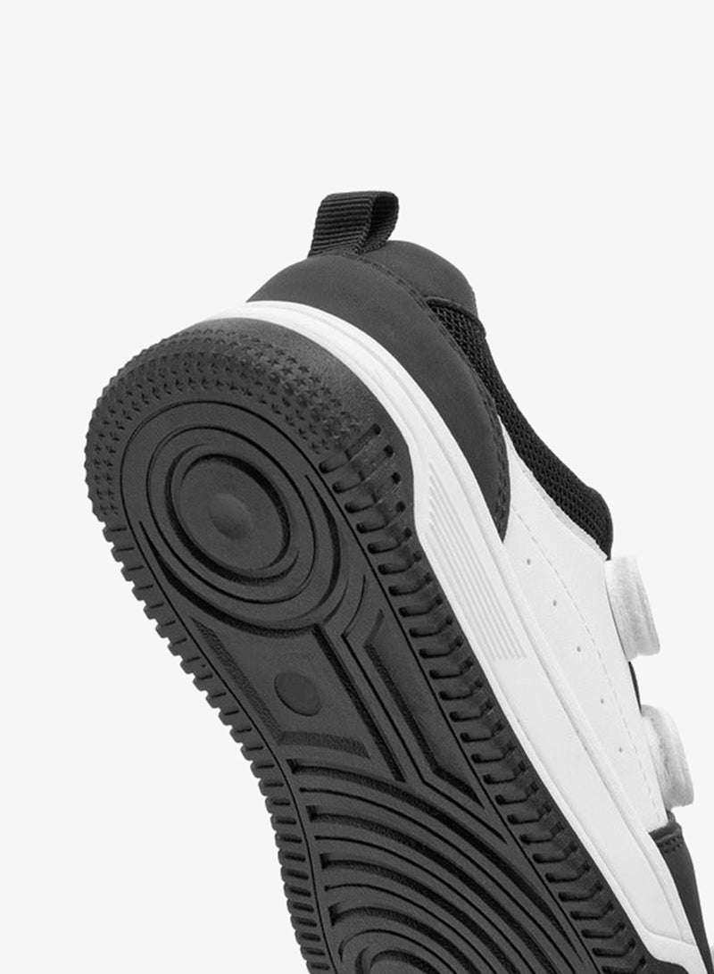 JUNIORS Boys Colourblock Sneakers with Hook and Loop Closure - Image 5