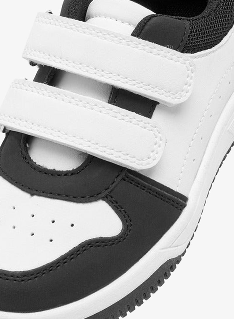 JUNIORS Boys Colourblock Sneakers with Hook and Loop Closure - Image 4