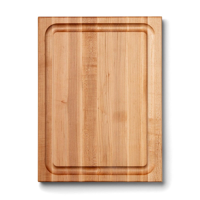 John Boos CB Series Rectangular Wooden Maple Cutting Board 20â€x15â€ â€“ 1.5â€ Thick, 12-lb Reversible Butcher Block with Juice Groove, Edge-Grain & Finger Grips â€“ Made in the USA - Image 1