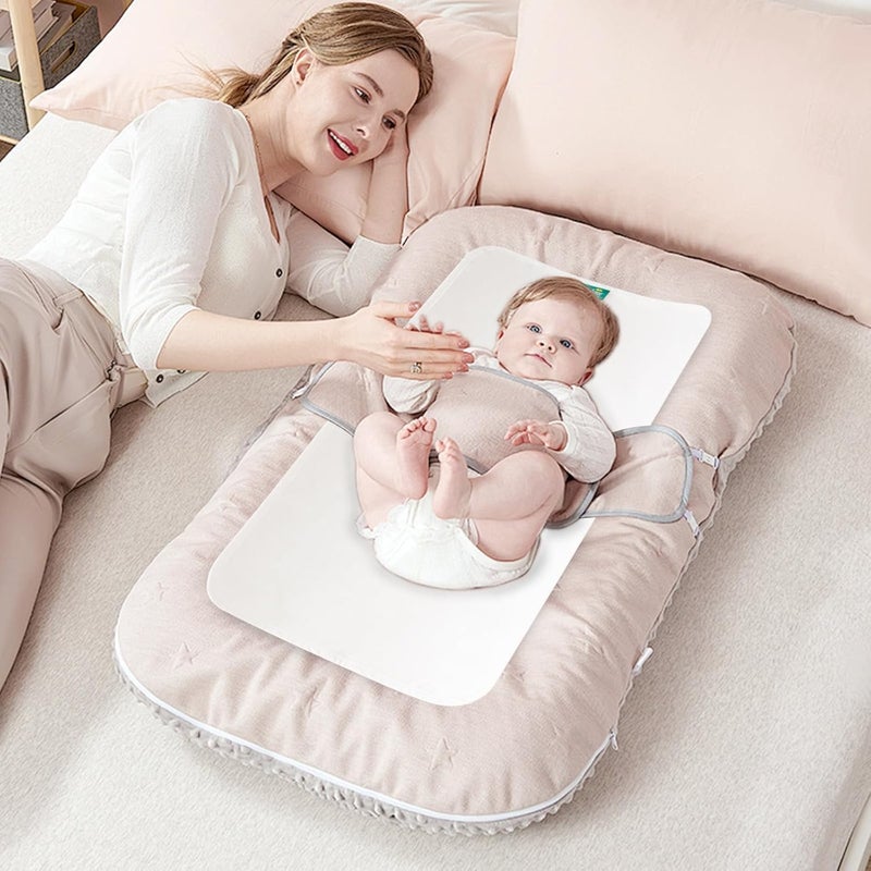 Biloban Changing Pad Liners Waterproof 3 Count Flannel Portable  Durable Diaper Pads White - Image 5