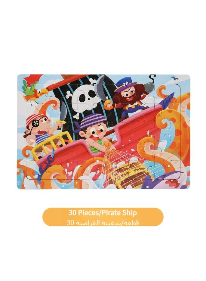 بيتوبي 4 حزم لغز ما قبل المدرسة تعلم الألغاز مجموعة هدية الألغاز خطوة حفلات الألغاز هدايا للرجال والفتيات لا غنى عنها، لغز السفر المحمولة، 22 * 15cm - Image 5