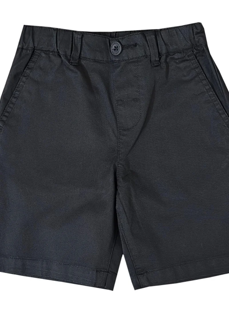 GIORDANO Junior Twill Mid Rise Comfort Elastic Waist Cool Feeling Shorts