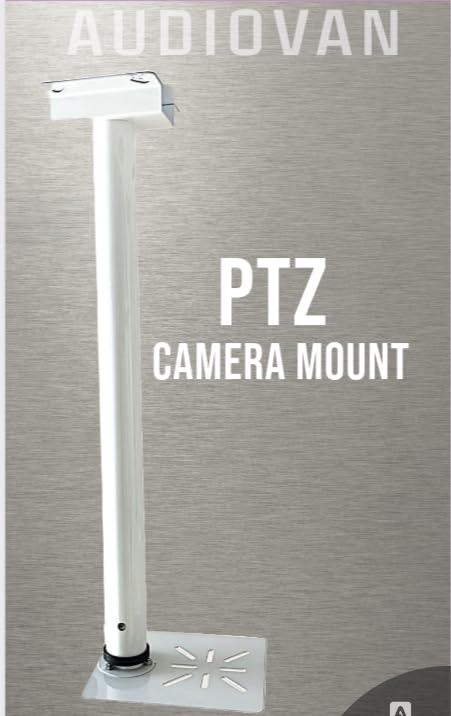 Audiovan Universal PTZ Camera Ceiling Mount CCTV Security Mounting Bracket Indoor Outdoor Extendable CCTV Compatible (White, 3FEET) - Image 2