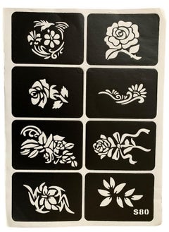 Generic 8 henna designs or body ink 