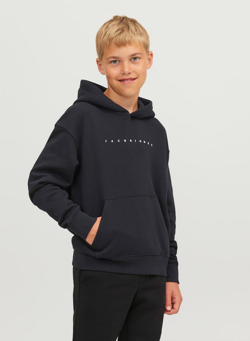 Jack & Jones Junior Kids Jjestar Logo Hoodie  - Image 5