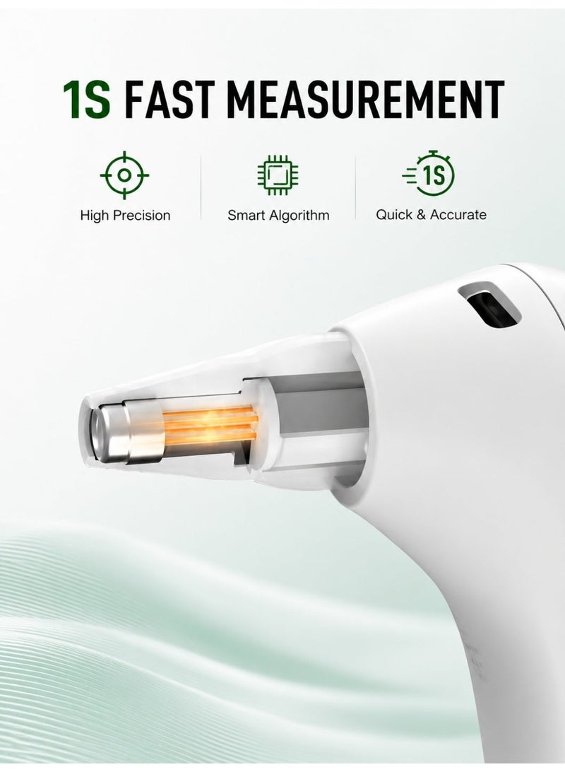 RUKYU Infrared Ear & Forehead Thermometer Rechargeable Digital, Fast Temperature Reading Non-Contact Thermometer with LCD Display for Babies, Kids and Adults - Image 4