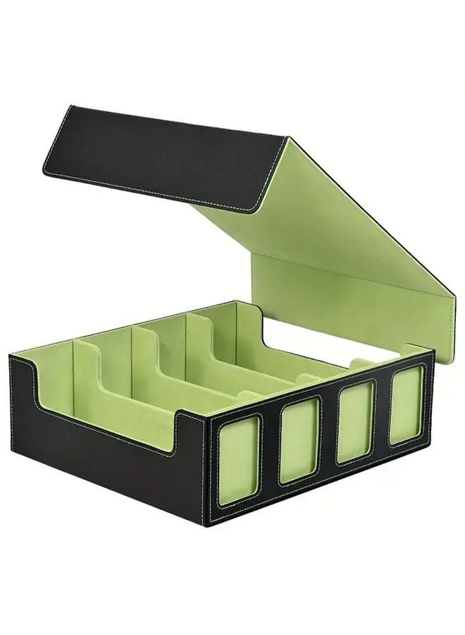 Black Magic The Gathering Card Storage Box with Display Window 2400 Capacity - Image 1