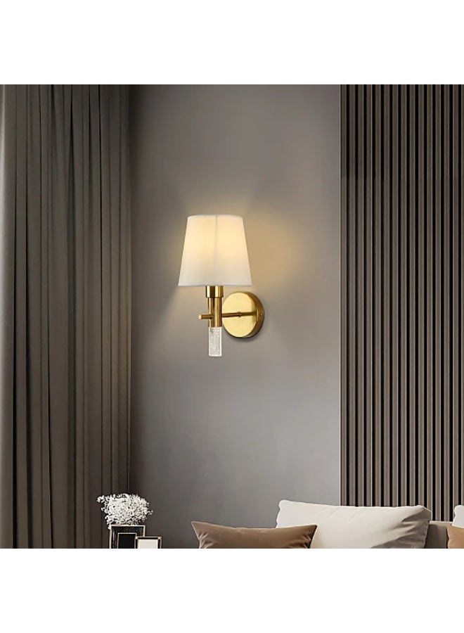 HUMMER | Wall Sconce Light | E14 | Gold | 15 × 19.5 × 27 cm | For Indoor Wall Lighting | Modern Decorative Wall Lamp - Image 1
