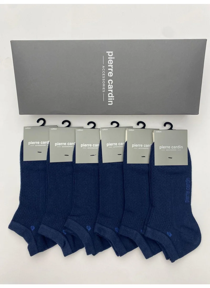 بيير كاردان Cotton 6-Pack Men's Ankle Socks 3033-PC Navy Blue