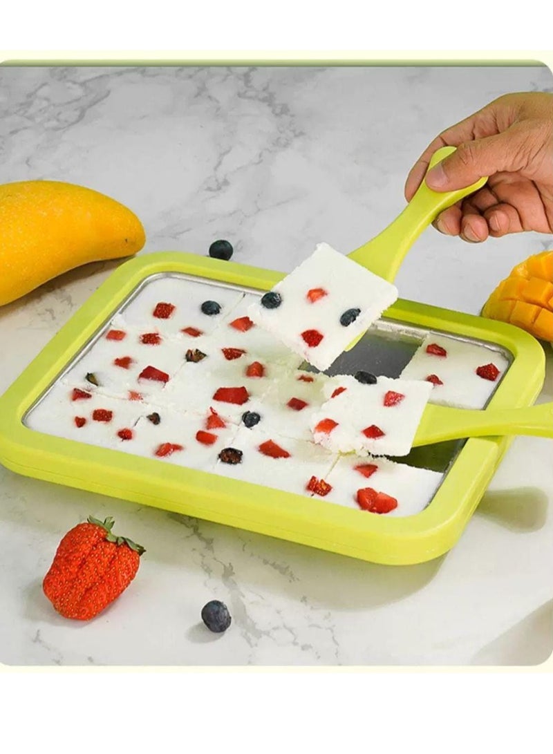 BAIG Yogurt machine Stainless Steel Freeze Yogurt Maker, Instant Rolling Ice Yogurt Machine with  - Image 1