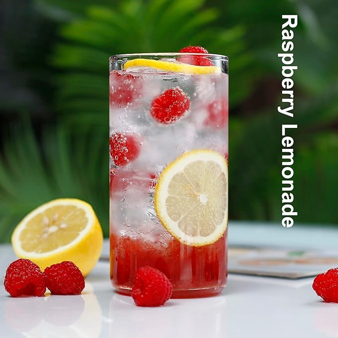 Mivana Premium Borosilicate Juice Glasses 350 ML Drinking Glasses, Highball Lead-Free Glasses, Tumblers for Water, Juice, Beer, Mixed Drinks - Pieces, Transparent (Cocktail, JS79- Set of 6) - Image 2