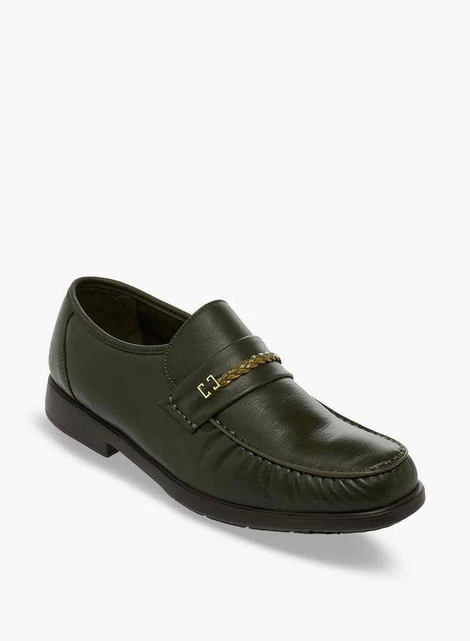 بينوسوس Men Slip-On Leather Loafers