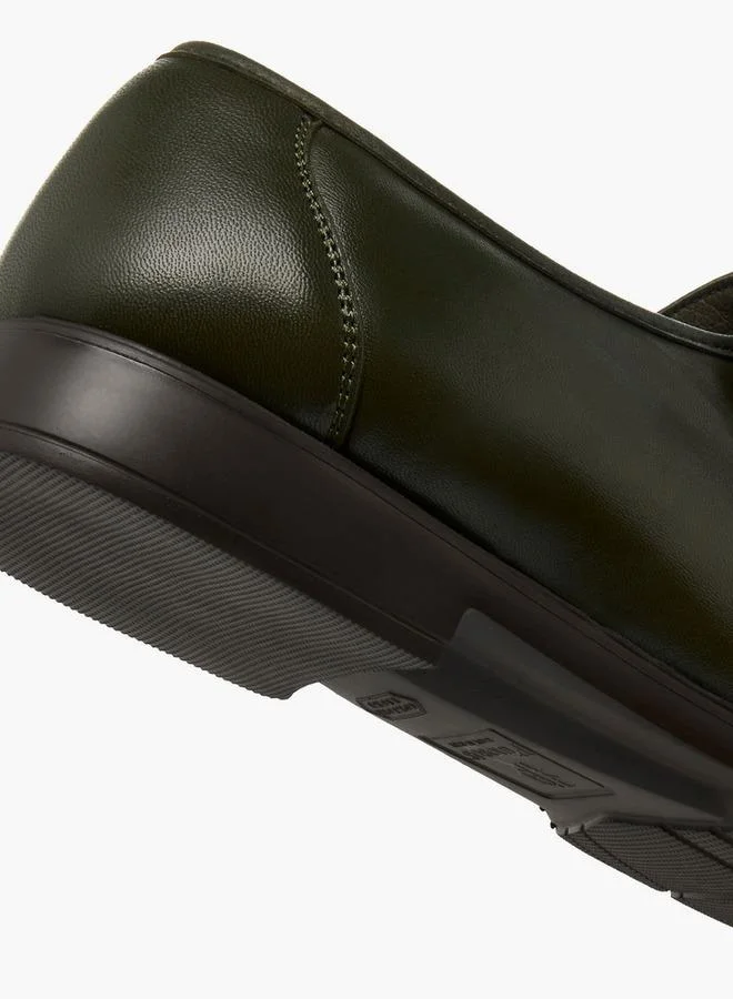 Pinosos Green Men Slip-On Genuine Leather Loafers for Men | Best Price UAE