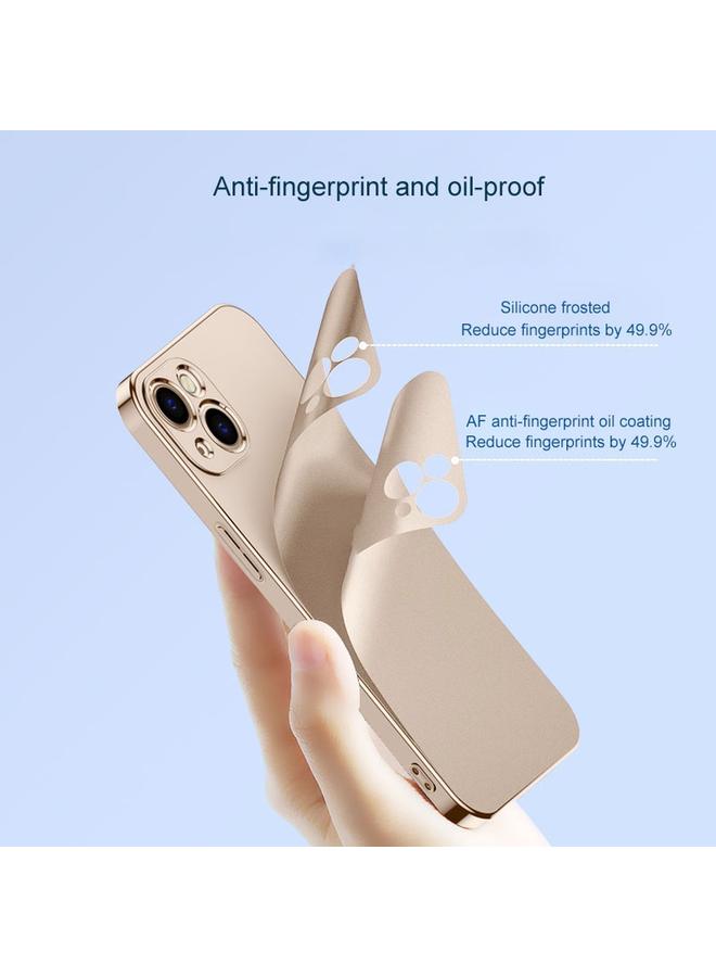 S-TOP Case For iPhone 13 Electroplated Edge Frosted TPU Shockproof Case - Image 3