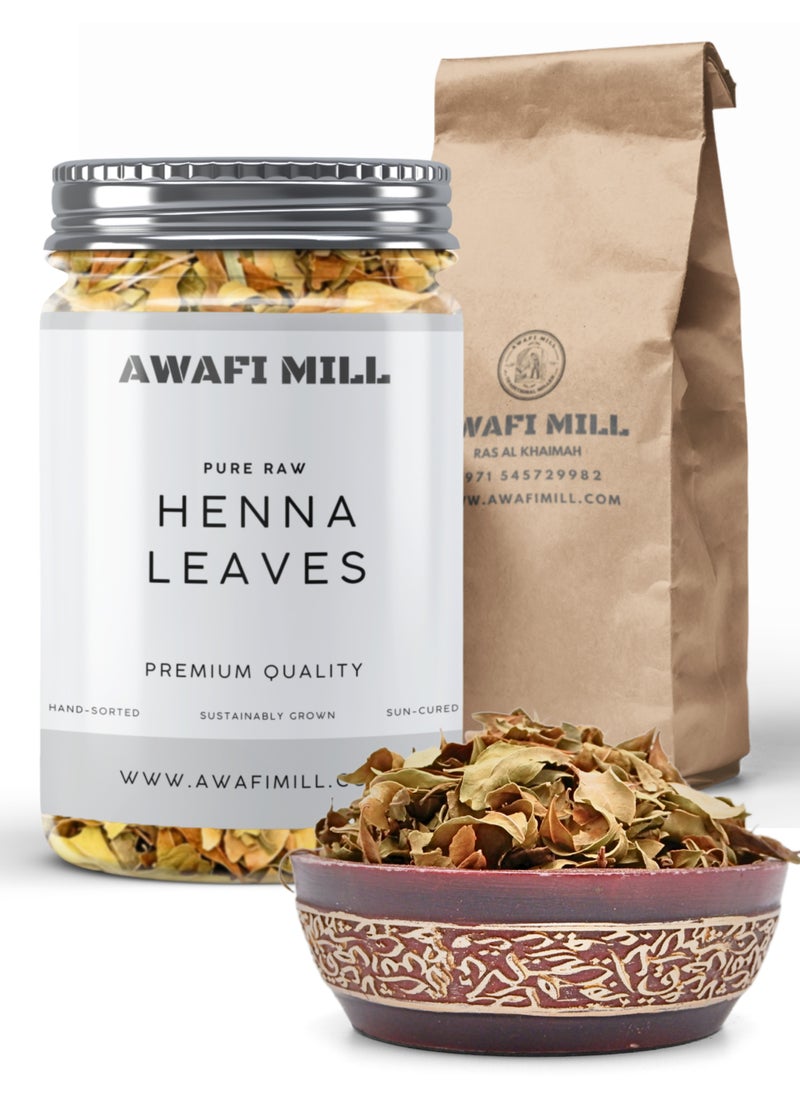 Awafi Mill AWAFI MILL Henna Leaves | Naturally Dried Lawsonia Inermis | Pure & Traditional Herbal Ingredient  - Image 1