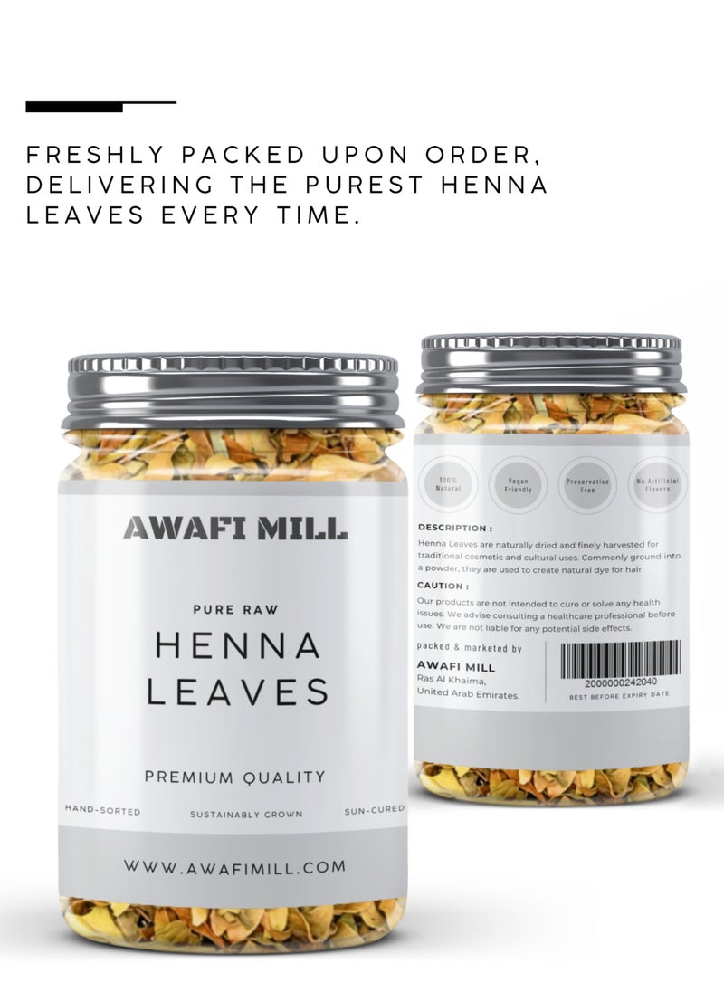 Awafi Mill AWAFI MILL Henna Leaves | Naturally Dried Lawsonia Inermis | Pure & Traditional Herbal Ingredient  - Image 4