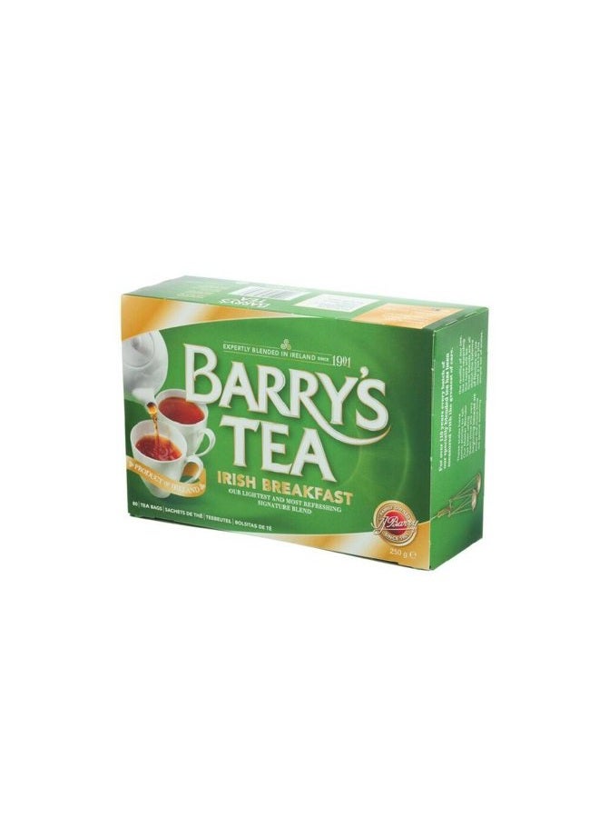 BARRY'S TEA Irish Breakfast 80 count Tea Bags (Pack of 1) 